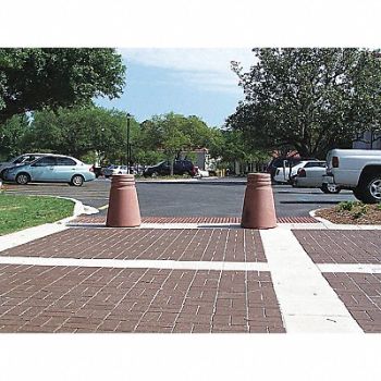 WAUSAU TILE Bollard Round 12in.Lx20in.Wx29in.H, 39UP87
