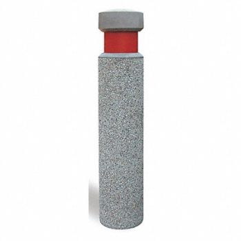 WAUSAU TILE Bollard Round 12in.Lx12in.Wx42in.H, 39UP94