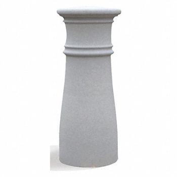WAUSAU TILE Bollard Round 15in.Lx15in.Wx38in.H, 39UR07