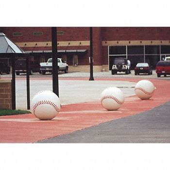WAUSAU TILE Bollard Baseball 36in.Lx36in.Wx36in.H, 39UR13