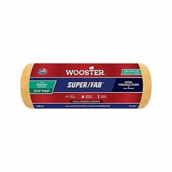 WOOSTER Paint Roller Cover 9 L 3/4 Nap Knit, 39UU03