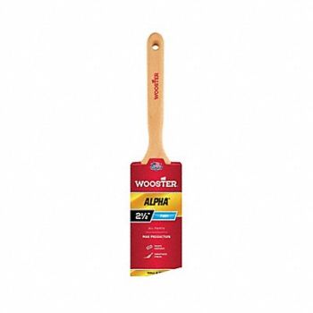 WOOSTER Paint Brush 2 1/2 in Flat Sash Synthetic, 39UU24