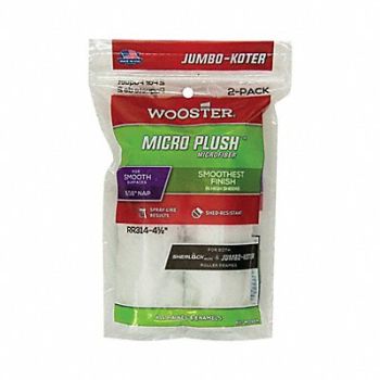 WOOSTER Mini Rollers 4 1/2 L 5/16 Nap PK2, 39UU53