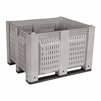 DECADE PRODUCTS Bulk Container Gray Vented 40 in, 39UV18