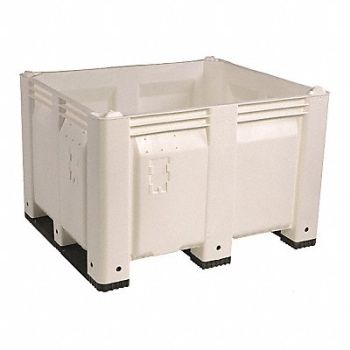DECADE PRODUCTS J2329 Bulk Container White Solid 40 in, 39UV26