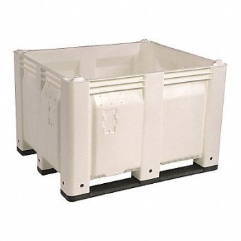 DECADE PRODUCTS J2328 Bulk Container White Solid 40 in, 39UV27