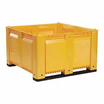 DECADE PRODUCTS J2330 Bulk Container Yellow Solid 48 in, 39UV32