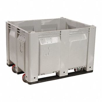 DECADE PRODUCTS Bulk Container Gray Solid 40 in, 39UV34
