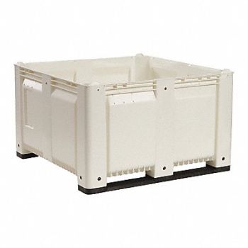 DECADE PRODUCTS J2330 Bulk Container White Solid 48 in, 39UV38