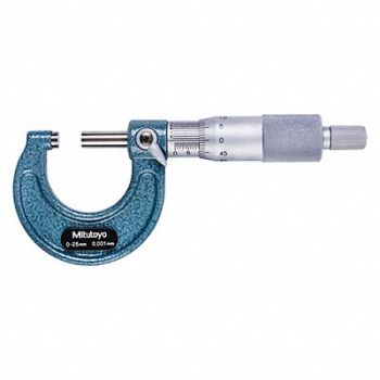 MITUTOYO Micrometer 0-25Mm/0.001Mm, 39W990