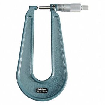 MITUTOYO 0-1/.0001In. Deep Thrt. Mic S.A And S, 39X066