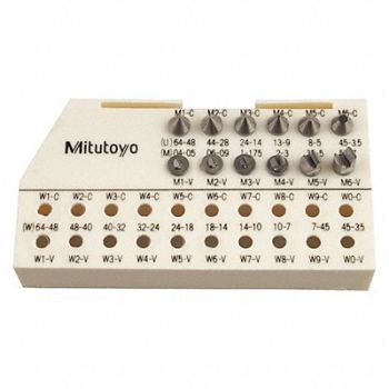 MITUTOYO Tip Thread Set M1-M6 6Pcs/Set, 39X095