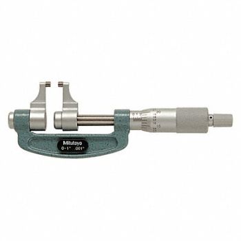 MITUTOYO 0-1/.001In. O.Mic Cal.Type, 39X138