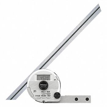 MITUTOYO Digital Bevel Protractor, 39X283