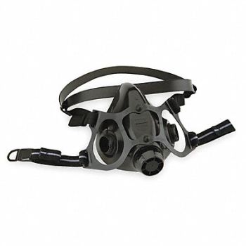 HONEYWELL NORTH Half Mask Respirator Silicone Black, 4T550