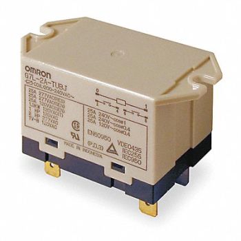OMRON H8117 Enclosed Power Relay 6 Pn 240VAC DPST-NO, 5ZH39