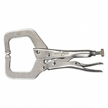 IRWIN VISE-GRIP Locking C-Clamp 6 2-1/8Cap 1-1/2 Throat, 3A516