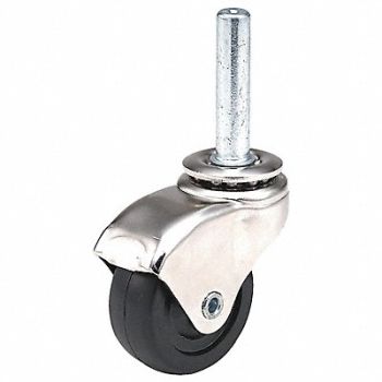 GRAINGER APPROVED Swivel Stem Caster Rubber 2 in 75 lb., 3A780