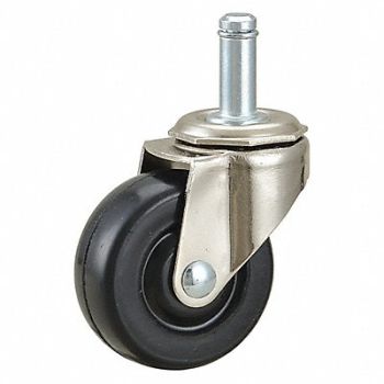 GRAINGER APPROVED Friction-Ring Stem Caster, 3A785