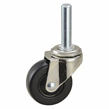 GRAINGER APPROVED Swivel Stem Caster Rubber 2 in 75 lb., 3A789