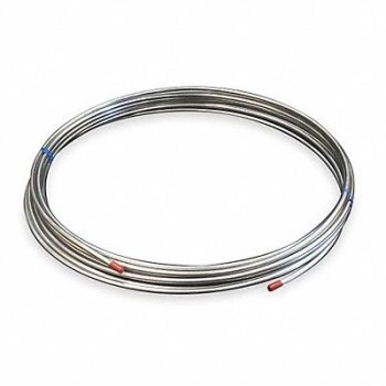 GRAINGER APPROVED Coil Tubing Welded 1/2 In 50 ft 316 SS, 3ADK3