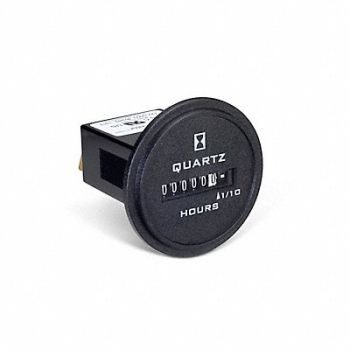 TRUMETER Hour Meter AC Quartz Flush Round 6 Digit, 3AE10