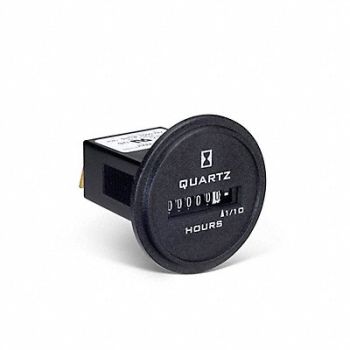 TRUMETER Hour Meter DC Quartz Red/White Numbers, 3AE14