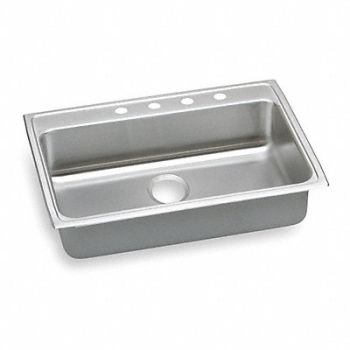 Elkay Single Sink Rect 28inx16inx5-3/8in, 3AEG9