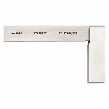 STARRETT Precision Steel Square Steel, 3AER1