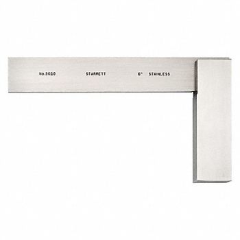 STARRETT Precision Steel Square Steel, 3AER3