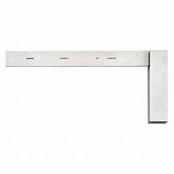STARRETT Precision Steel Square Steel, 3AER4