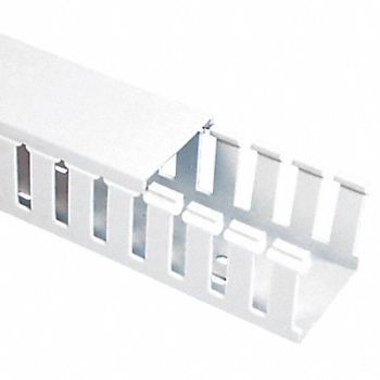 PANDUIT Wire Duct Wide Slot White 2.25 W x 2 D, 3AFY1