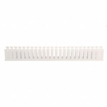PANDUIT Wire Duct Wide Slot White 2.25 W x 3 D, 3AFY5