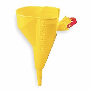 JUSTRITE Funnel 11In.X1/2In. Yellow, 3AG33