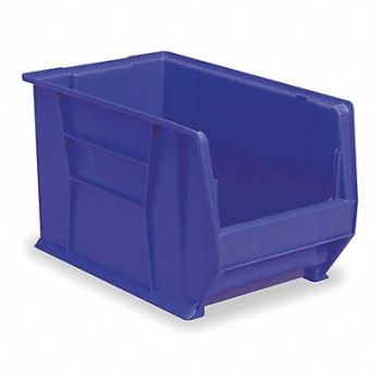 AKRO-MILS F8566 Super Size Bin Blue Plastic 8 in, 1HL97