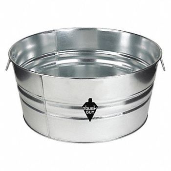 GRAINGER APPROVED Utility Tub 17 gal Silver, 3ANT3