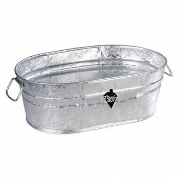 GRAINGER APPROVED Utility Tub 5 1/2 gal Silver, 3ANT4
