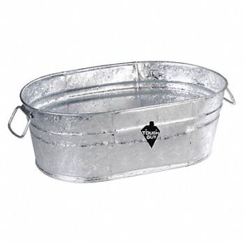 GRAINGER APPROVED Utility Tub 4 gal Silver, 3ANT5