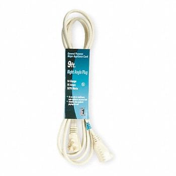 POWER FIRST Extension Cord 9ft 14Ga 15A SPT-3 Beg, 3AY46