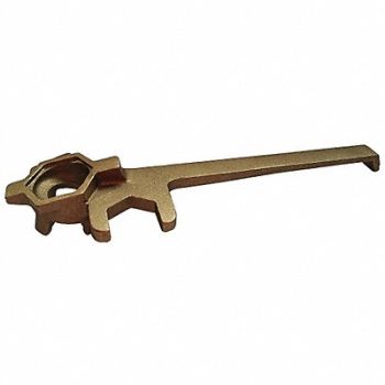 GRAINGER APPROVED Drum Plug Wrench Offset Brass Alloy, 3AY72