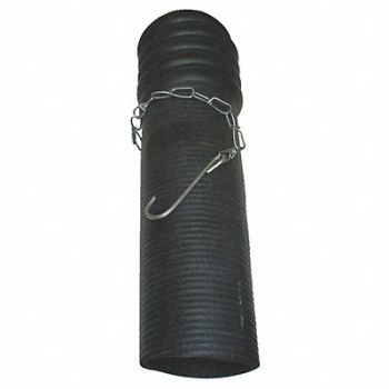 HI-TECH DURAVENT Tailpipe Adapter Rubber 4 OD 12 L, 3AYL6