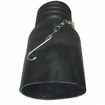 HI-TECH DURAVENT Tailpipe Adapter Rubber 4 OD 10 L, 3AYL7