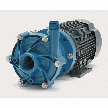 FINISH THOMPSON Magnetic Drive Pump 1in MNPT 3/4hp PP, 3AZP2