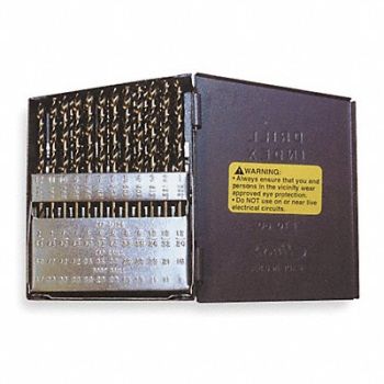 CLE-LINE Screw Machine Drill Bit Set 60pc HSS, 4AK22