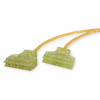 HUBBELL PREMISE WIRING Patch Cord Cat 6 Booted Yellow 7.0 ft., 3BU93