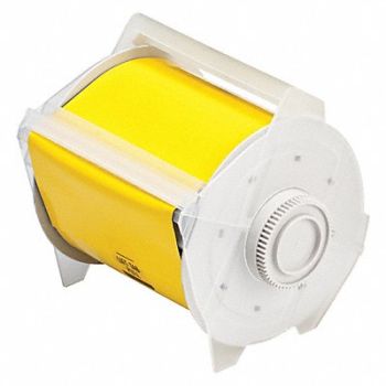 BRADY Label Tape Cartridge Yellow 25 ft L, 3CA47