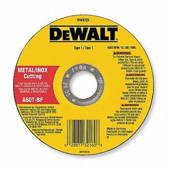 DEWALT CutOff Wheel A24R 3 x.125 x3/8 24000rpm, 3CB17