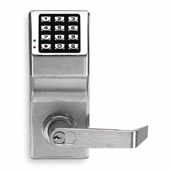 TRILOGY BY ALARM LOCK Electronic Lock Satin Chrome 12 Button, 3CCK8