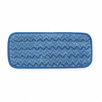 RUBBERMAID COMMERCIAL PRODUCTS Mop Pad Blue Microfiber, 3CCW7