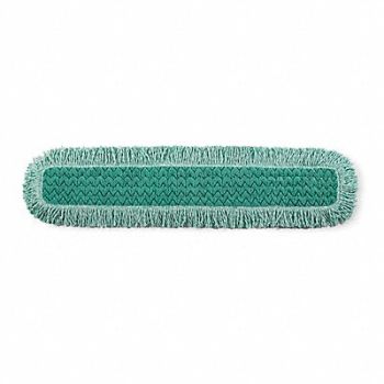 RUBBERMAID COMMERCIAL PRODUCTS Dust Mop Green Microfiber, 3CCY6